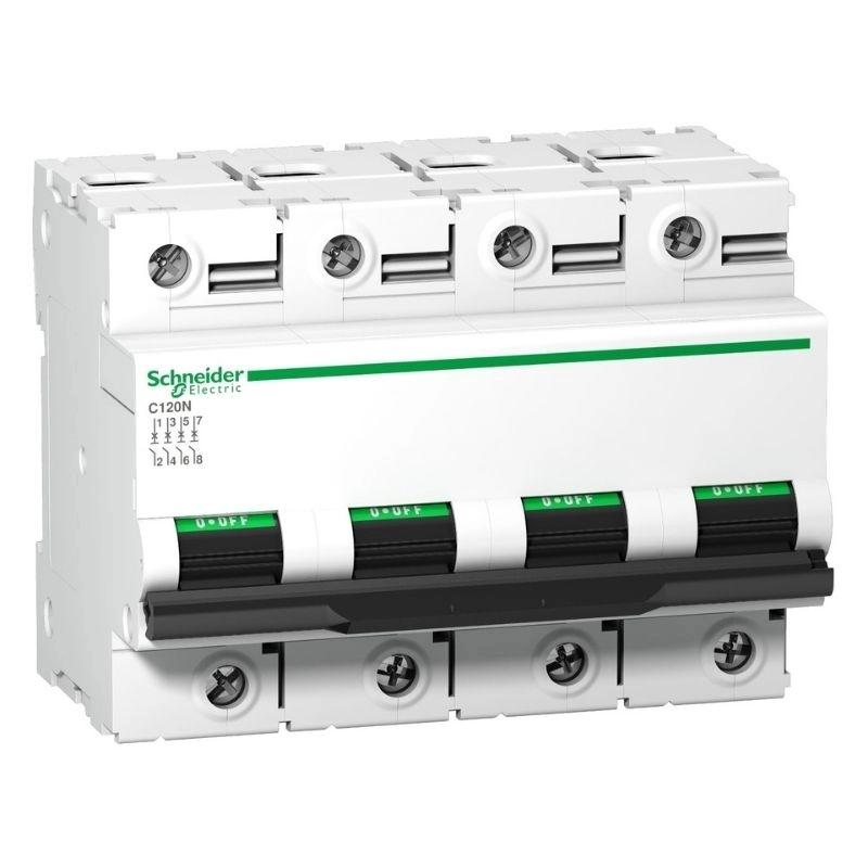 Interruptor Termomagnético Acti9 C120N tetrapolar 100A curva C